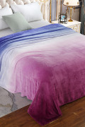 ПЛЕД(ПОКРЫВАЛО) WELLSOFT luxe Ombre-Чернично-синий
