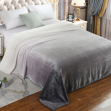 ПЛЕД(ПОКРЫВАЛО) WELLSOFT luxe Ombre-Пепел