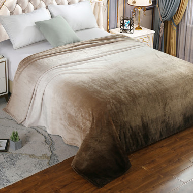 ПЛЕД(ПОКРЫВАЛО) WELLSOFT luxe Ombre-Мокко