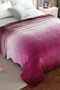 ПЛЕД(ПОКРЫВАЛО) WELLSOFT luxe Ombre-Винный