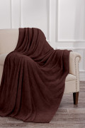 ПЛЕД(ПОКРЫВАЛО) WELLSOFT luxe-Шахматка шоколад