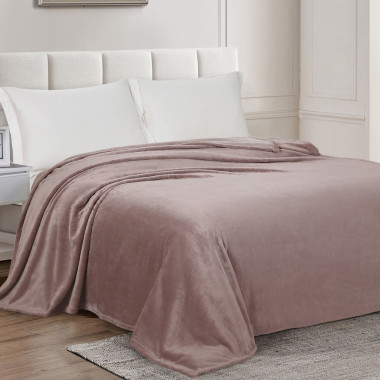 ПЛЕД(ПОКРЫВАЛО) WELLSOFT luxe-Какао, однотонный